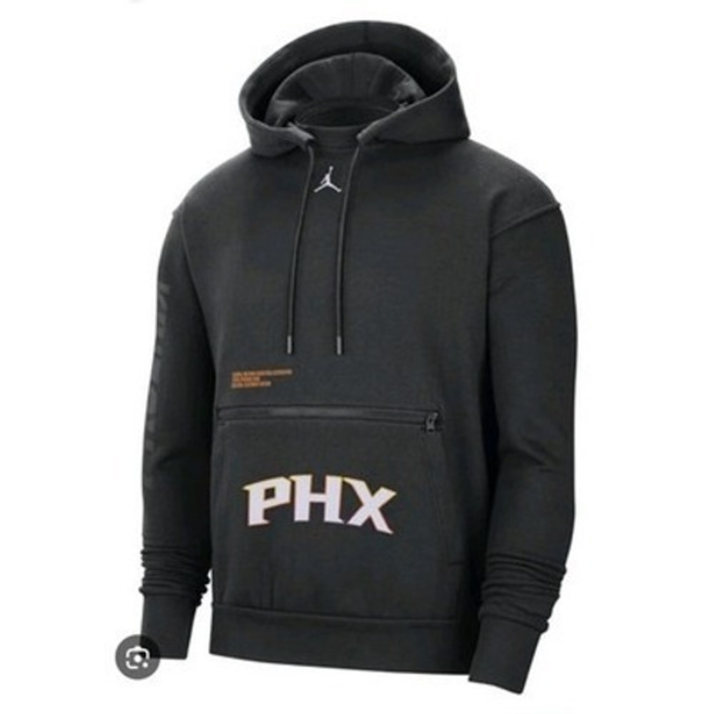 Men's Jordan Phoenix Suns Statement Courtside Loose Fit Men's Black Hoodie 3x
